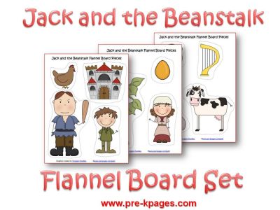 jack and the beanstalk printable flannel board set