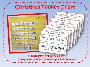 christmas pocket chart