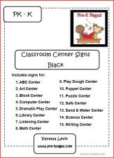black center signs black center signs