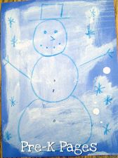 wax resist snowman wax resist snowman