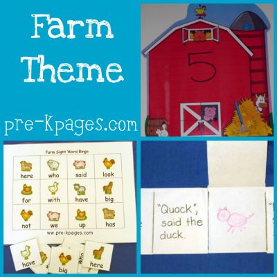 Farm Theme Activities in Preschool | Pre-K Pages