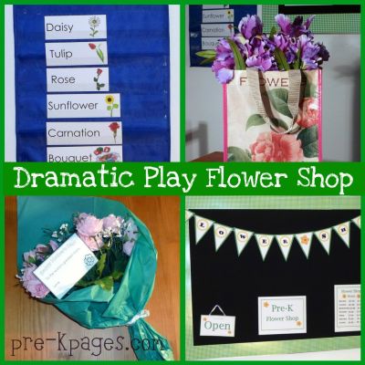 Flower Store on The 37 Page Dramatic Play Flower Shop Kit Includes The Following