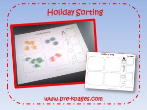holiday macaroni sorting