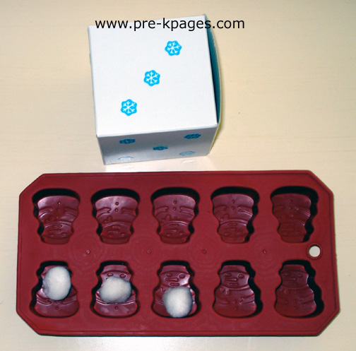 snowman ice cube snowman ice cube