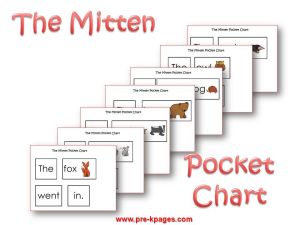 mitten pocket chart mitten pocket chart