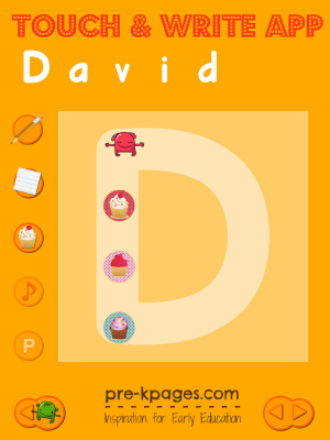 Touch and Write App for Name Writing in #preschool and #kindergarten