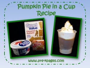 pumpkin pie in a cup