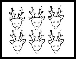 reindeer roll stamp