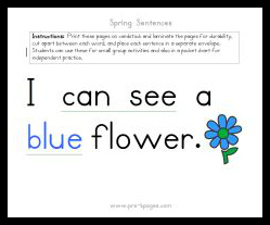 spring sentences spring sentences