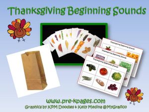 thanksgiving beginning sounds game