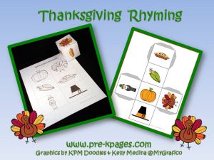 thanksgiving rhyming game