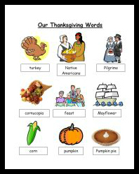 thanksgiving word wall