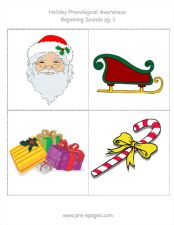 christmas vocab cards