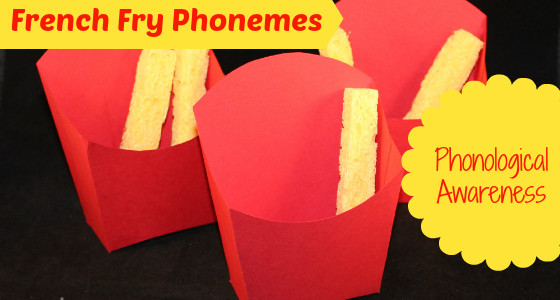 French Fry Phoneme Activity. Click Picture to Read Directions for DIY French Fry Boxes and Activity.