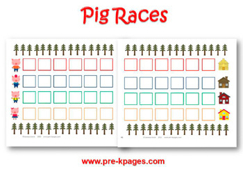 Three Little Pigs Races Board Game
