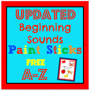 Free Printable Beginning Sounds Pictures A-Z for preschool and kindergarten