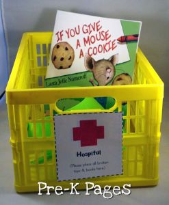book and toy hospital box