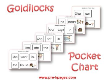 Goldilocks pocket chart