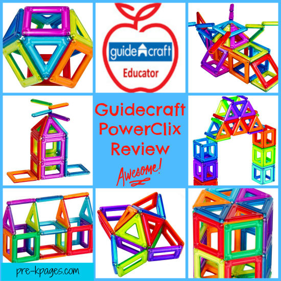 Guidecraft PowerClix Review for #preschool and #kindergarten #STEM
