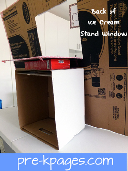 back of ice cream stand window back of ice cream stand window