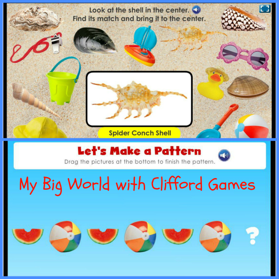 My Big World with Clifford Online Games for Preschoolers