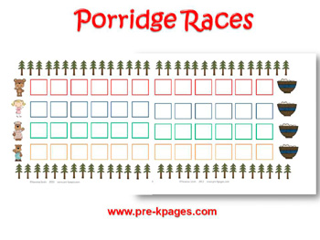 Printable Goldilocks Porridge Races Game