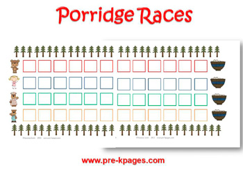 Printable Goldilocks Porridge Races Game 