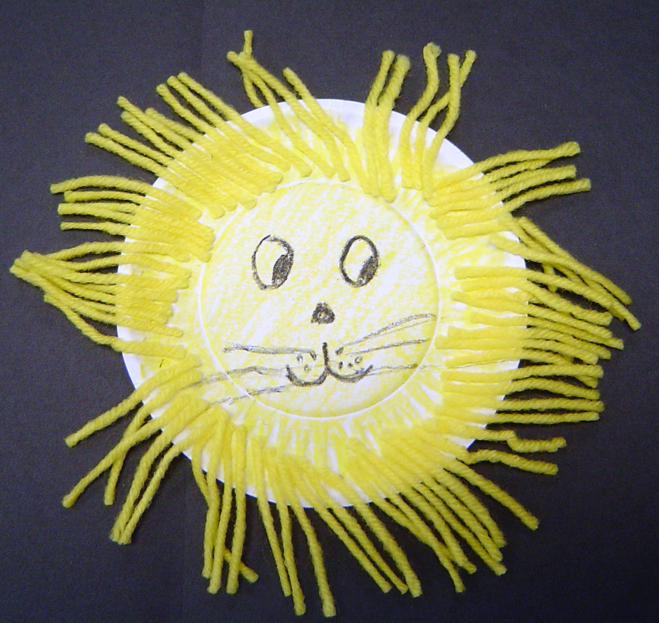 paper plate lion paper plate lion