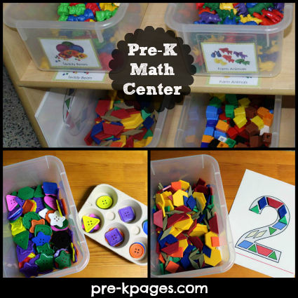 pre k math center - Math Centers For Kindergarten