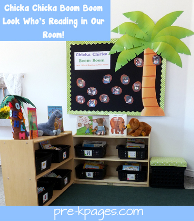 Preschool classroom library set-up via www.pre-kpages.com