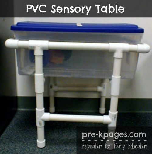 DIY PVC szenzoros asztal