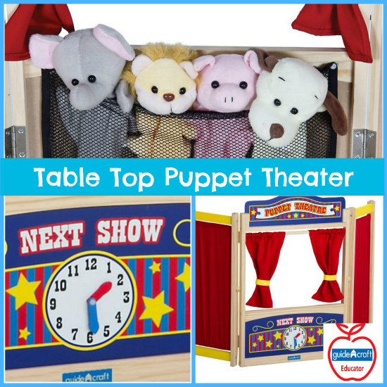Guidecraft Table Top Puppet Theater Review and Giveaway