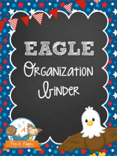Eagle Parent Communication and Organizaation Binder for Preschool and Kindergarten