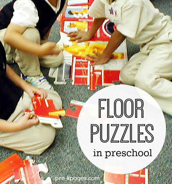 Floor Puzzles in Preschool