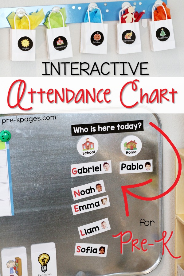 Attendance Chart for Preschool and Kindergarten
