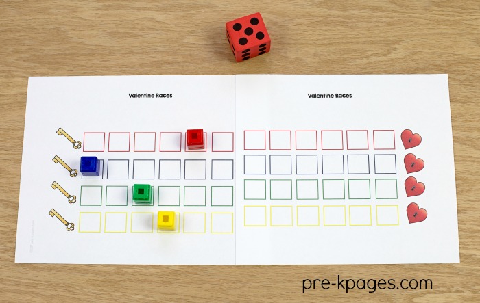 Printable Board Game for Valentines Day