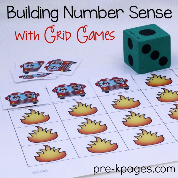 Printable Fire Truck Grid Game