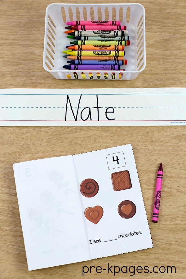Printable Valentine Counting Book