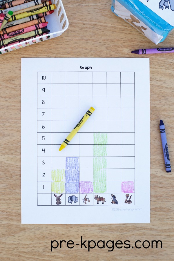 Printable Western Theme Graphing Activity for Preschool