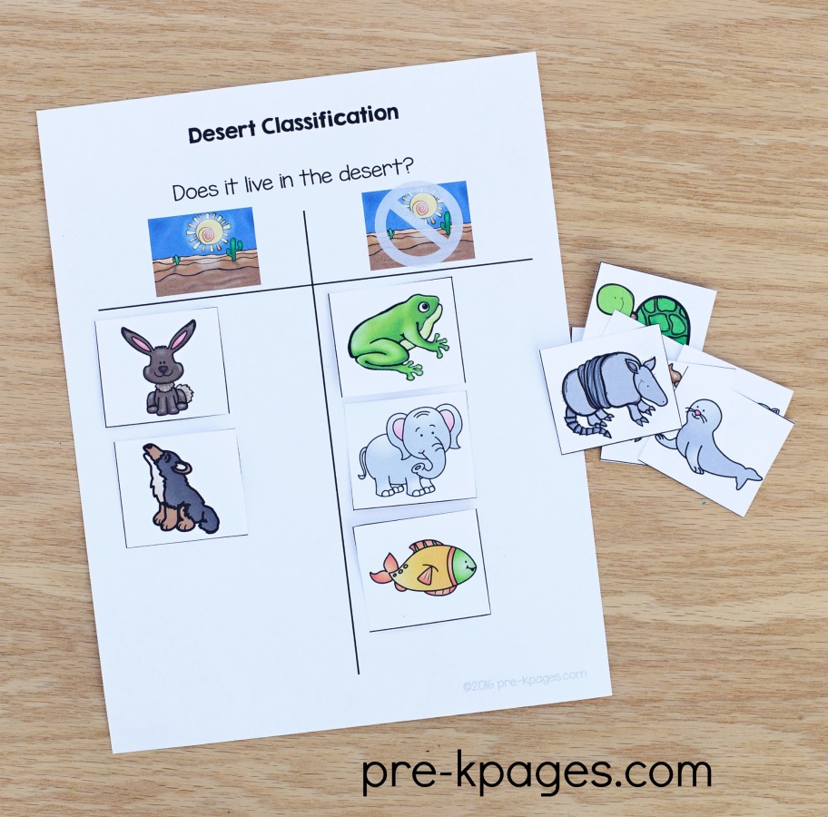 Printable Western Theme Classification Activity