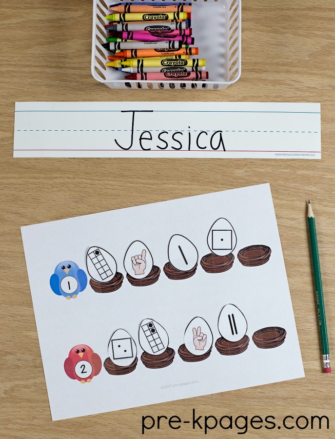 Spring Numeral Recognition Game