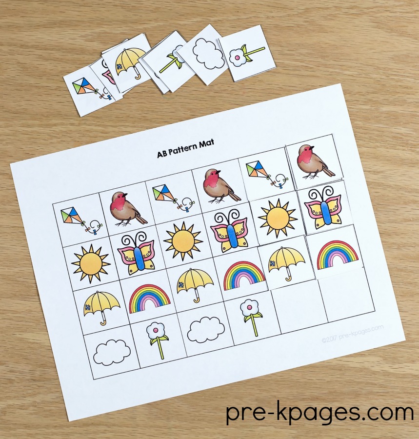Spring Printable Patterns Activity