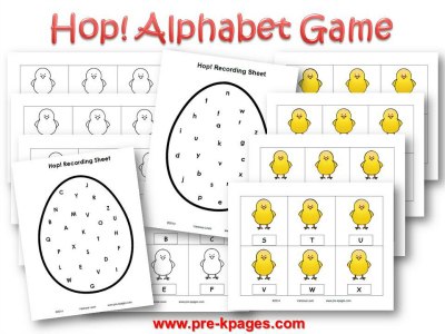 Easter Alphabet Identification Game #preschool #kindergarten