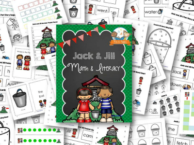 Jack and Jill Nursery Rhyme Printables for Preschool