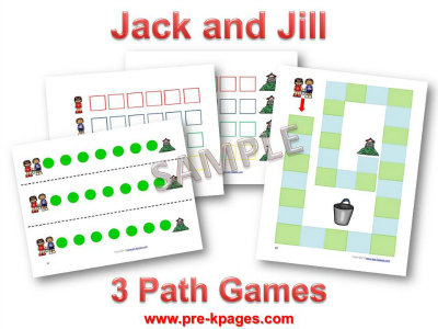 Jack and Jill Printable Games to Build Number Sense in Preschool