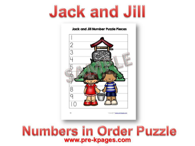 Printable Jack and Jill Number Puzzle