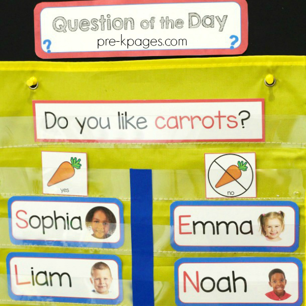 question of the day pre-k