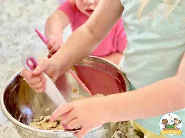 Kids Making Cookies for Father's Day
