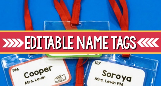 Editable Student Name Tags for Pre-K and Preschool