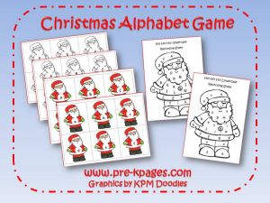 Fun Printable Christmas ABC Alphabet Game